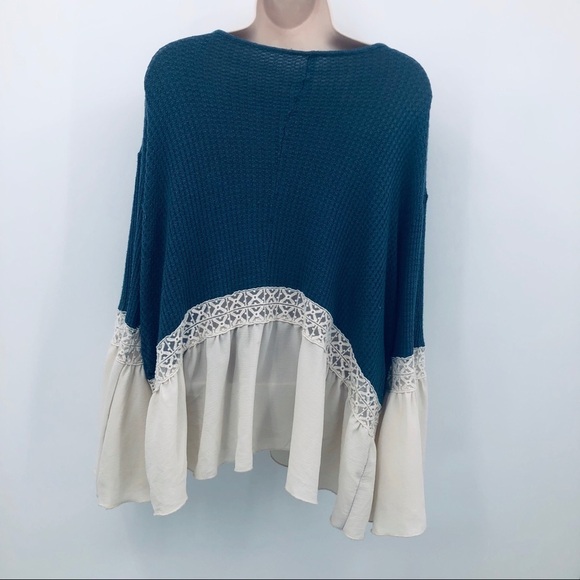 Orange creek women’s‎ oversized top bell sleeves L - Picture 6 of 10